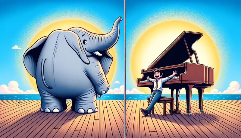 Klavir i slon